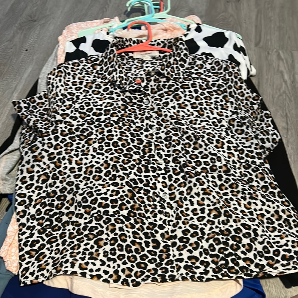 Cheetah print blouse